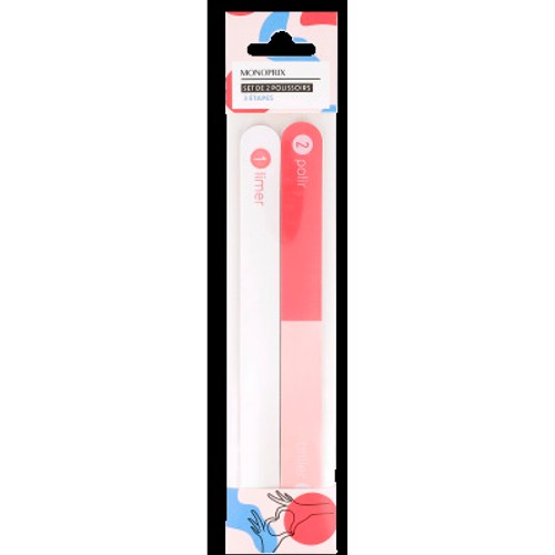 Monoprix Accessoires Polissoir 3 Étapes New Set x2