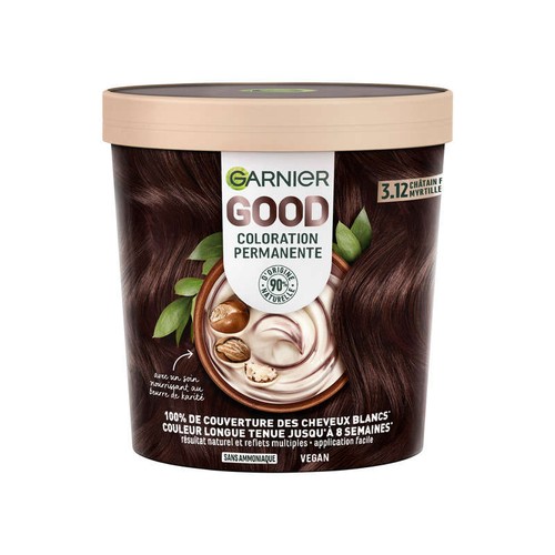 Garnier Good Coloration Permanente 3.12 Châtain Foncé Myrtille