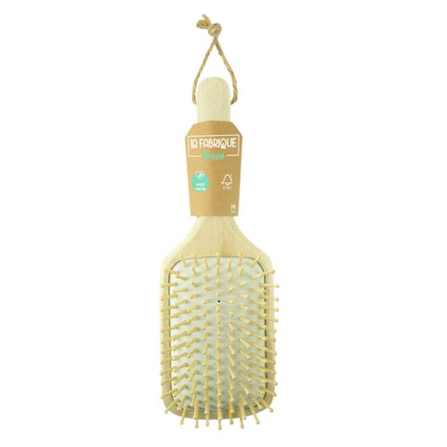 La Fabrique Green Brosse à Cheveux Carré en bois 605