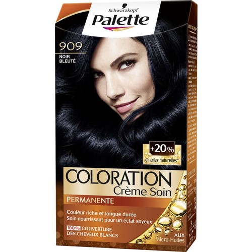 Schwarzkopf Palette Coloration Permanente Cheveux Noir Bleuté 909