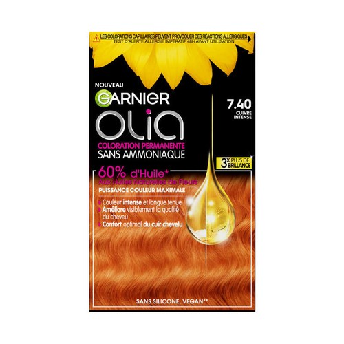 Olia Coloration Sans Amoniaque 7.40 Cuivré Intense