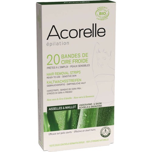 [Par Naturalia] Acorelle Bandes Dépilatoires Aisselles Et Maillot x20