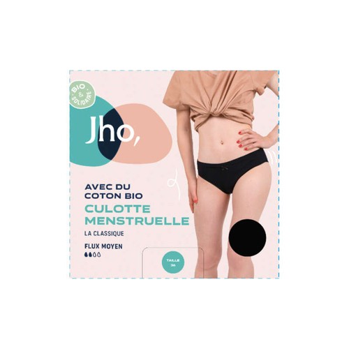[Para] Jho culotte menstruelle noire flux moyens taille 40