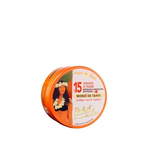 Soleil des îles Graisse à Traire Bronzage & Protection SPF15 150ml