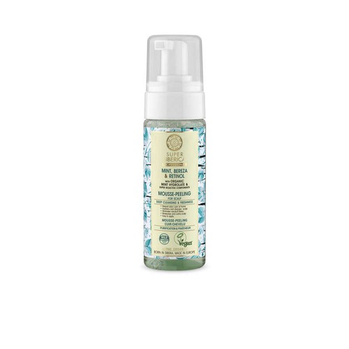 Natura Siberica Mousse Peeling Menthe Et Bouleau Cheveux Gras 170ml