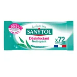Sanytol Lingettes Désinfectantes Multi-Usages Eucalyptus x72