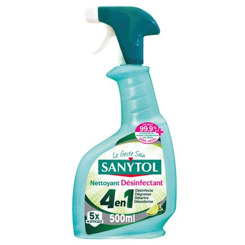 Sanytol Nettoyant Désinfectant 4 Actions 500ml