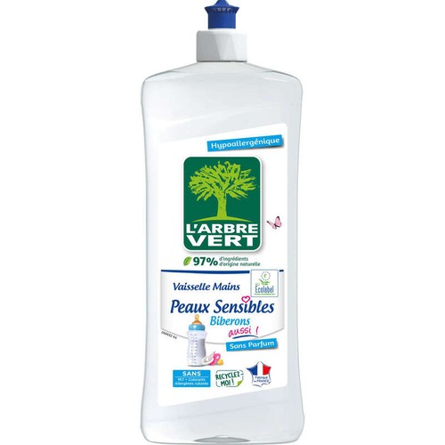 L'Arbre Vert Liquide Vaisselle Peaux Sensible Et Biberons Aussi 750ml
