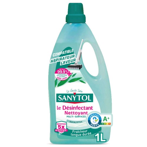 Sanytol Le Désinfectant nettoyant multi-surfaces eucalyptus 1L