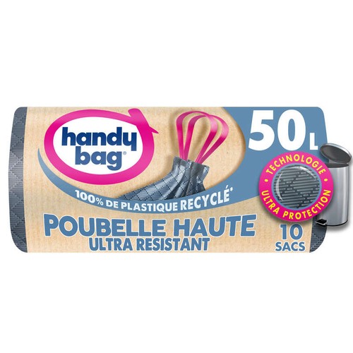 Handy Bag Sacs Poubelle Haute 10x50L