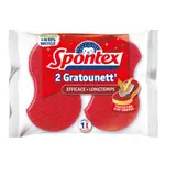 Spontex Éponges Grattantes Dégraissantes x2