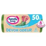 Handy Bag Sacs Poubelle À Poignées Coulissantes Devor Odeur 8x50L