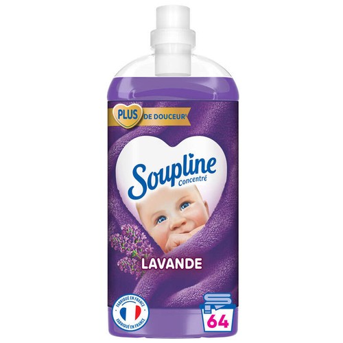 Soupline Adoucissant Ultra concentré 3D Lavande 1,35L