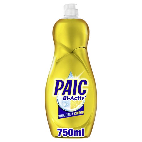 Paic Bi-Activ' Liquide Vaisselle Vinaigre & Citron 750ml