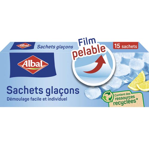 Albal Sachets Glaçons démoulage facile x15