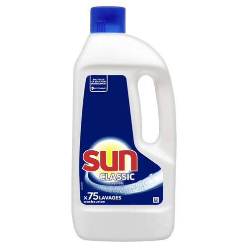 Sun Liquide De Lavage Lave-Vaisselle Classic 75 Lavages 1,5L
