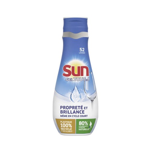 Sun Gel Lave-Vaisselle Tout-En-1 - 52 Lavages 900ml