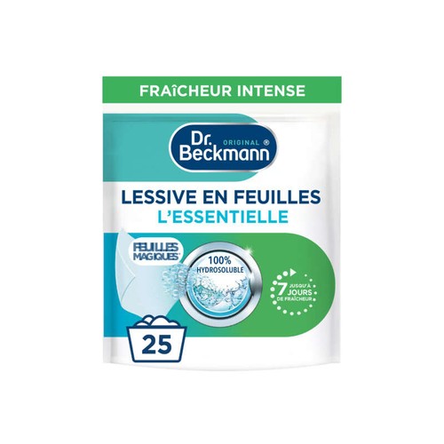 Dr Beckmann Lessive en Feuilles Magiques Fraicheur Intense x25