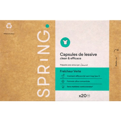 Spring Capsule Lessive Fraîcheur Verte x20