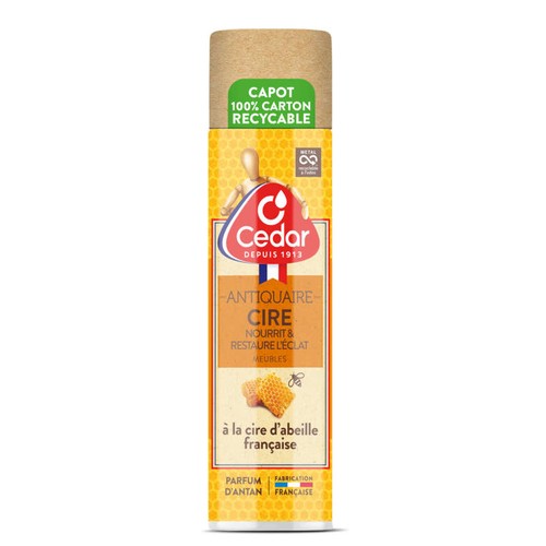 O'Cedar Aérosol Cire d'Abeille Française Parfum d'Antan 300ml