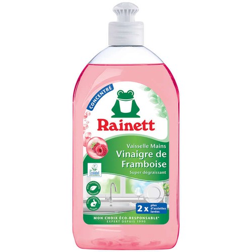 Rainett Liquide Vaisselle Concentré Vinaigre De Framboise Ecolabel 500ml