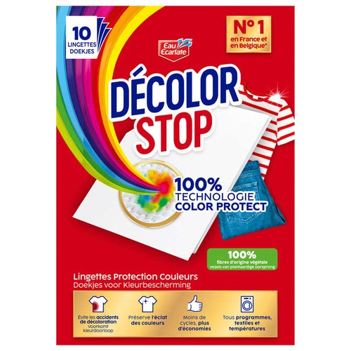 Eau Ecarlate DecolorStop Lingettes Protection x10
