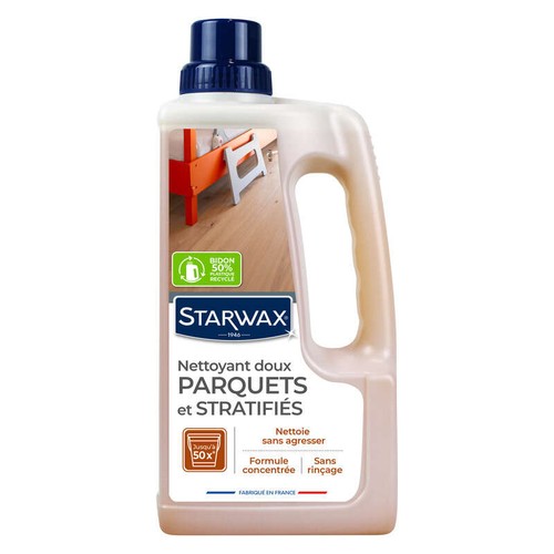 Starwax Nettoyant Doux Pour Parquets Et Sols Stratifiés 1L