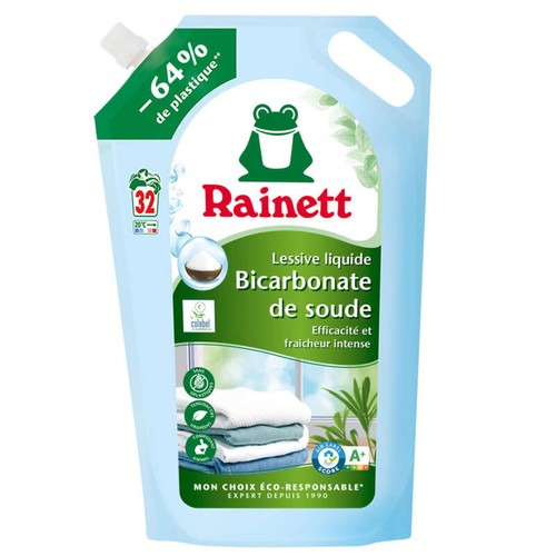 Rainett Recharge Lessive Liquide Bicarbonate 1,6L