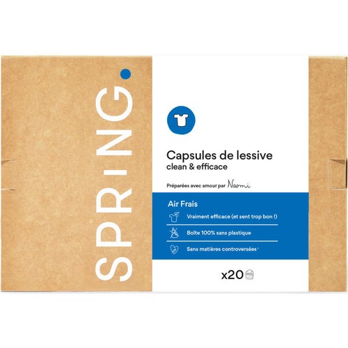 Spring Lessive en capsules air frais x20