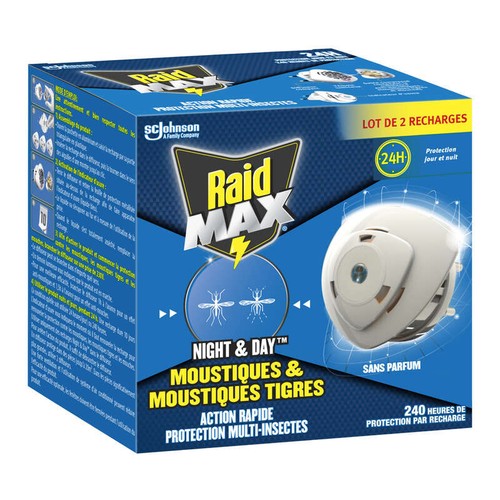 Raid Max Nuit & Jour Recharge  24H Moustiques & Moustiques Tigres *2