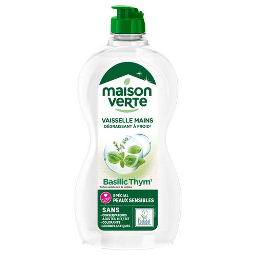 Maison Verte Liquide Vaisselle Thym & Basilic 500ml