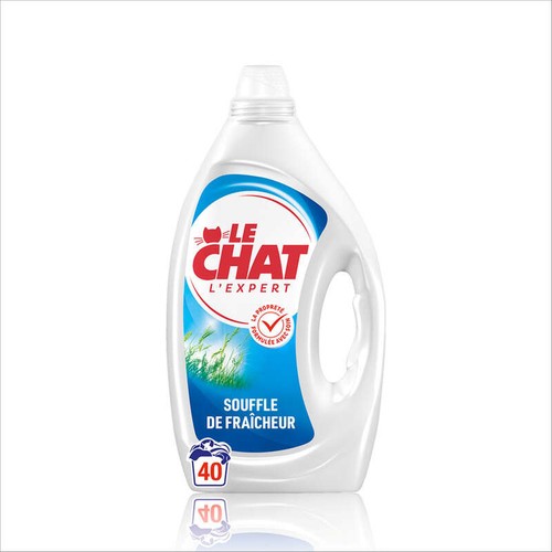Le Chat Lessive liquide souffle fraîcheur x40
