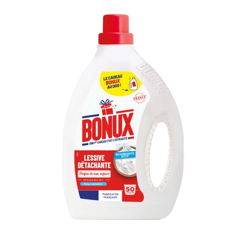 Bonux Lessive Liquide L'Original Bouteille 50 Lavages 2,25L