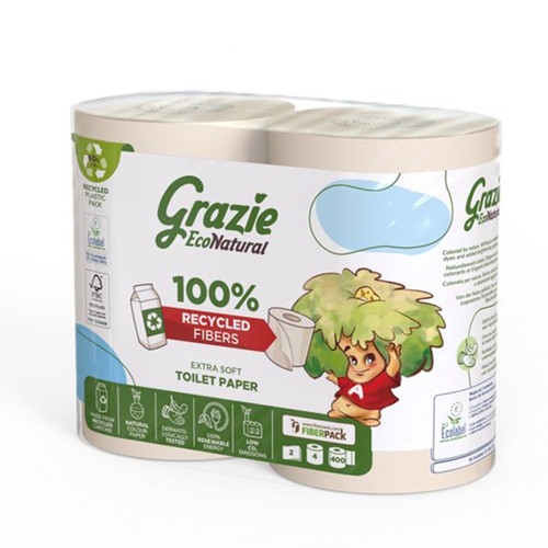 Grazie Natural Papier toilette  3 épaisseurs x4