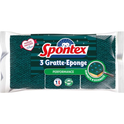 Spontex Gratte Éponge Performance Le Sachet De 3
