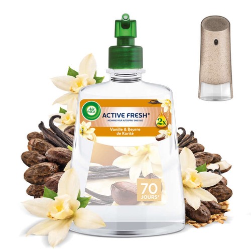 Air Wick Recharge Spray Automatique sans gaz Vanille & Chèvrefeuille 228ml