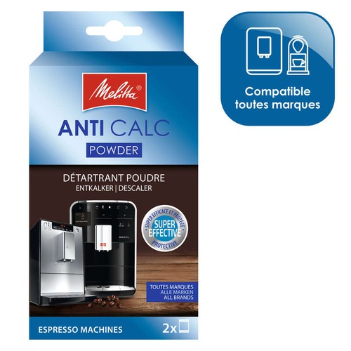 Melitta Poudre Anticalcaire pour Machine à Expresso x2