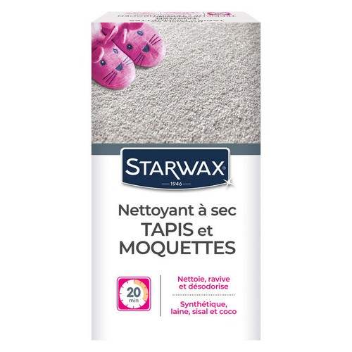 Starwax Nettoyeur A Sec Tapis Et Moquettes 500g