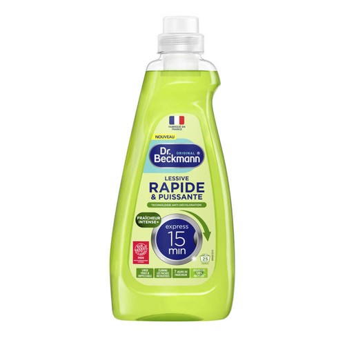Dr Beckmann Lessive Liquide Cycle Court Fraîcheur intense  x25