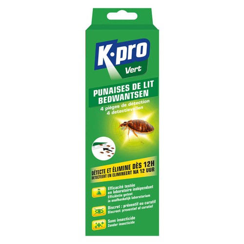 Kapo Pièges à Punaises de Lit Étui de 4