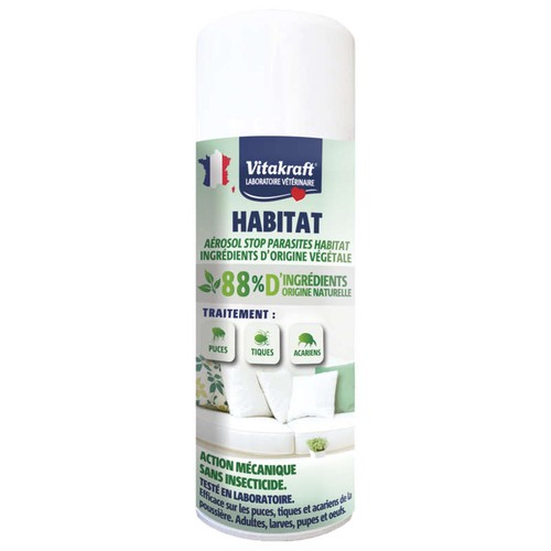 Vitakraft Aérosol stop parasites habitat 258ml