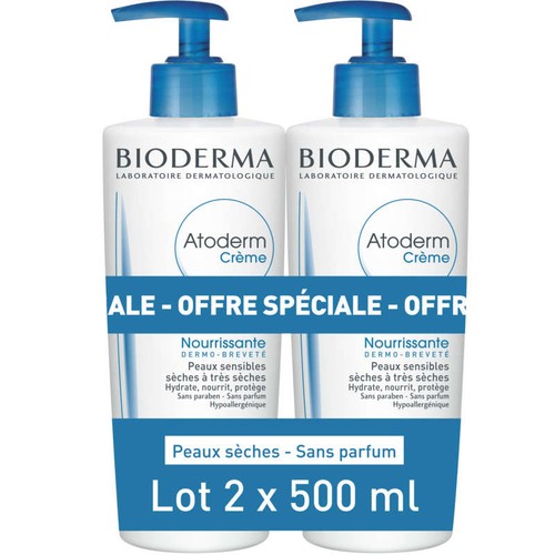 [Para] Bioderma Atoderm Crème Nourissante 2x500ml