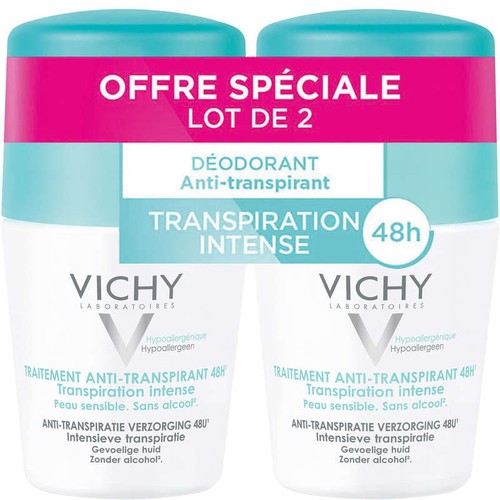 [Para] Vichy Déodorant Anti Transpirant 48H Roll On Lot 2x50ml