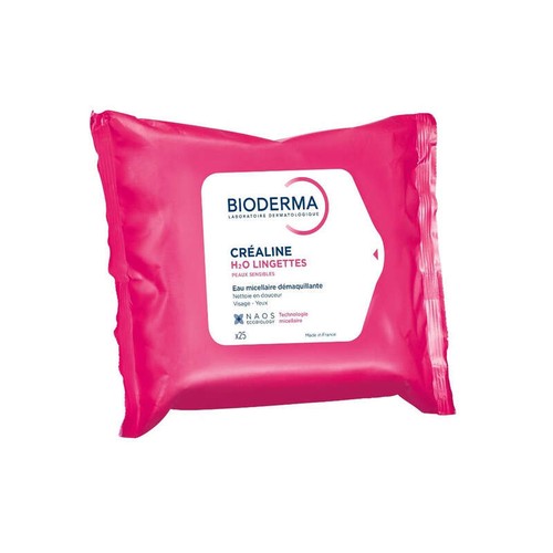 [Para] Bioderma Créaline H2O Lingettes démaquillantes Peaux sensibles x25