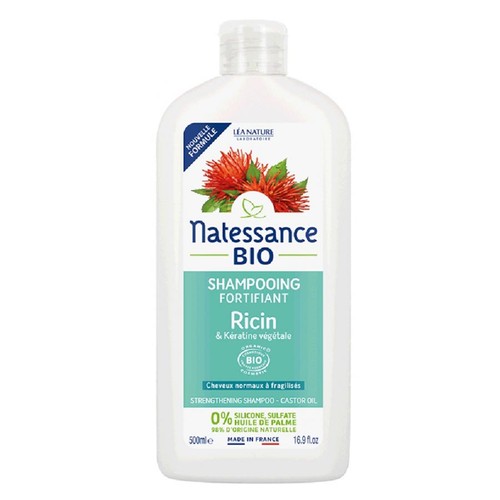 [Para] Natessance Shampoing Fortifiant Ricin et kératine végétale Bio 500ml