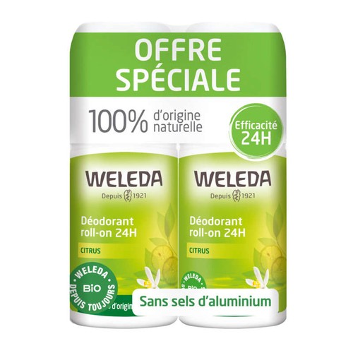 [Para] Weleda déodorant Roll-On Citrus Bio 2x50ml