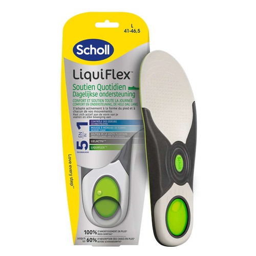 [Para] Scholl Semelles LiquiFlex Soutien Quotidien Chaussures Hommes Pointure 41-46.5 x1 paire