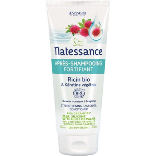 [Para] Natessance Après Shampoing Fortifiant Ricin Bio & Kératine 150ml