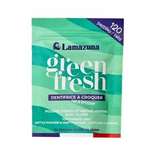 [Para] [Par Naturalia] Lamazuna Dentifrice à Croquer Poudre d'Ortie et Arôme Menthe avec Fluor 32g