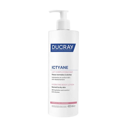 [Para] Ducray  Ictyane  Lait Hydratant Corps Peaux Normales à Sèches 400ml